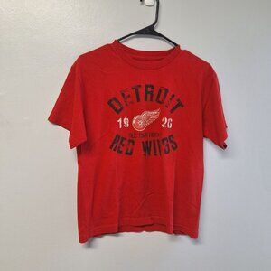 Red Wings Hockey Tee Shirt‎ Youth Large Detroit Short Sleeve Michigan NHL Fan